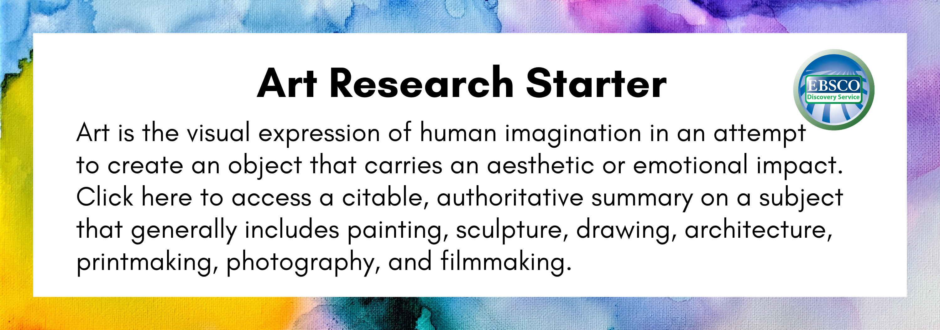 Art Research Starter from EDS
