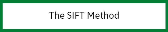 The SIFT Method