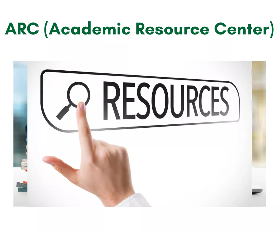 A hand hovers over a search bar that says "Resources" 