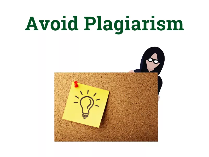 Avoid Plagiarism